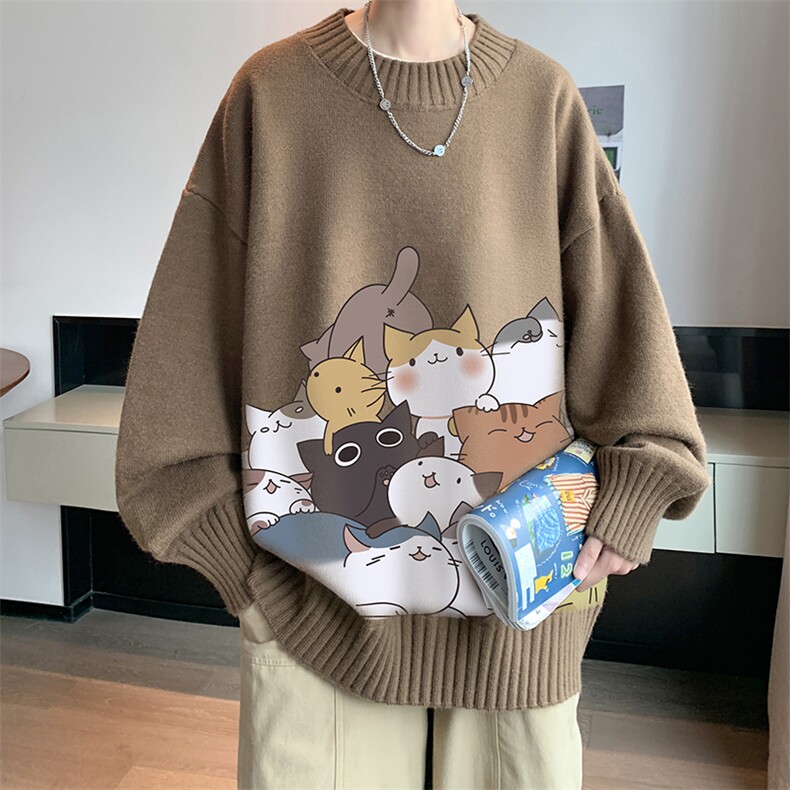 半高领毛衣男士大码针织衫男毛线衣男M18162-P45加绒款-P65,男装针织衫/毛衣,电商A040