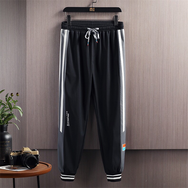 秋款大码休闲棒球领夹克拼接潮流印花束脚九分裤套装男TZD10P110,男装休闲套装,电商B226