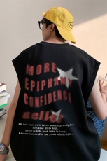 男装背心/马甲/坎肩夏季字母五角星印花无袖T恤B239-1236-P23，男装背心/马甲，星座514-2(原B239)