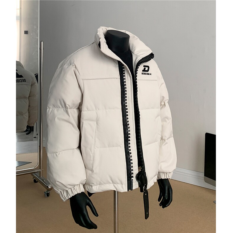 假模冬装美式重磅刺绣棉衣大拉链情侣棉服立领外套男H1027P148,男装棉衣,电商A341
