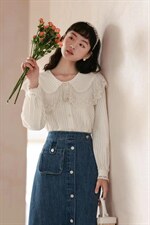 春季上衣+超牛仔半裙，女装半身裙，慕尚依依