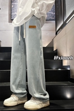 XZ616秋季重磅设计感贴标分割休闲牛仔长裤TY1010特P65控78，男装休闲裤，星座512A（原616）