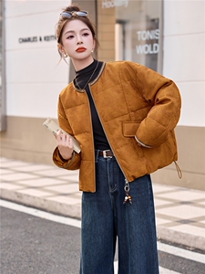 现货主推2025年冬季新款國风羽绒服外套女图片