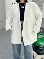 现货百搭纯色新款西装，女装西装，AT(2F)