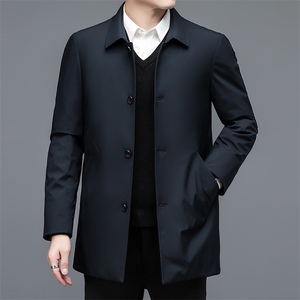 DZ5598钱塘2020-3冬季厚款商务休闲简约翻领中年男士羽绒服P250图片
