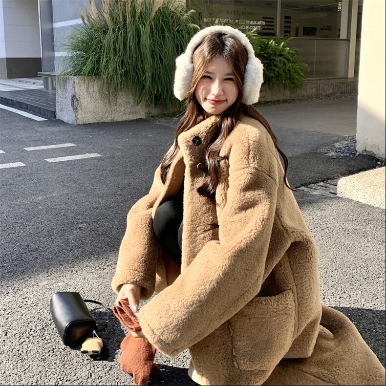 现货主推款加厚加长保暖牛家扣泰迪绒环保皮草p255-k368,女装羊羔毛/颗粒绒,丝露怡语