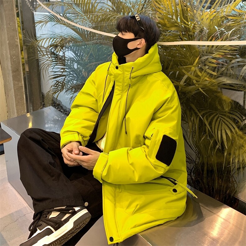 冬季男女登山服白鸭绒连帽纯色工装羽绒服外套A406Y93650P235,男装羽绒服,星座309（原A406）