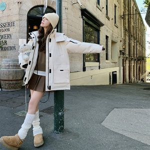 现货 工装冲锋衣羽绒服 帽子可拆卸 2C272-Y09-P265-K388图片