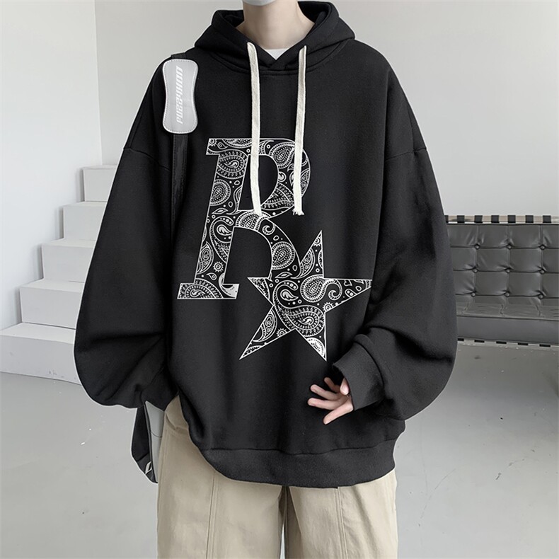 连帽卫衣男大码运动服帽衫外套WY2328-P35加绒款-P40,男装卫衣,电商A040