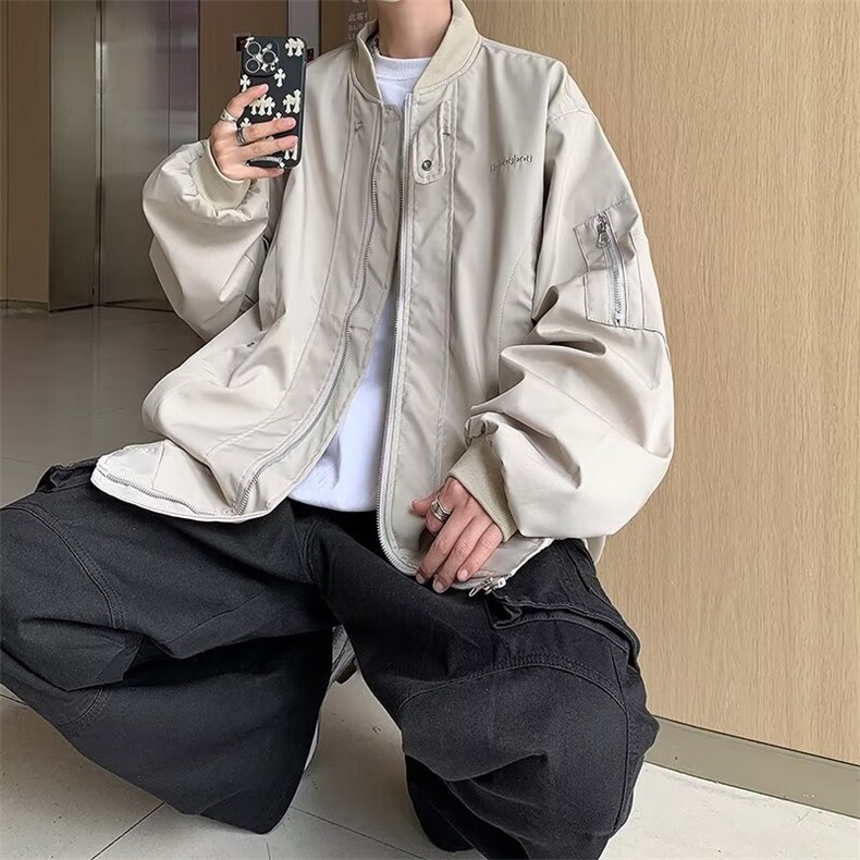 春秋新款日系机能冲锋衣夹克男宽松工装外套男HY159-P68,男装夹克,星座1109-3
