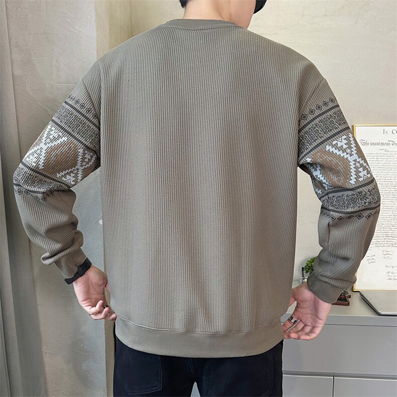 现货圆领卫衣男青年春秋简约潮流百搭卫衣TW5641-P63,男装卫衣,星座1105-3