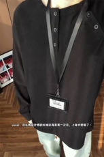 2026春季新款港风切片大码圆领长袖T恤M-5XHT26035-特P30，男装T恤，电商A022