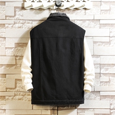 MJ214-P65-限价98男士冬季羊羔毛棉潮流马夹背心工装坎肩外套，男装背心/马甲，星座103A