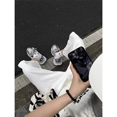 气质原宿简约百搭新款流行文艺ins时尚慵懒无品牌白色七分裤潮流，男装牛仔裤，星座506A