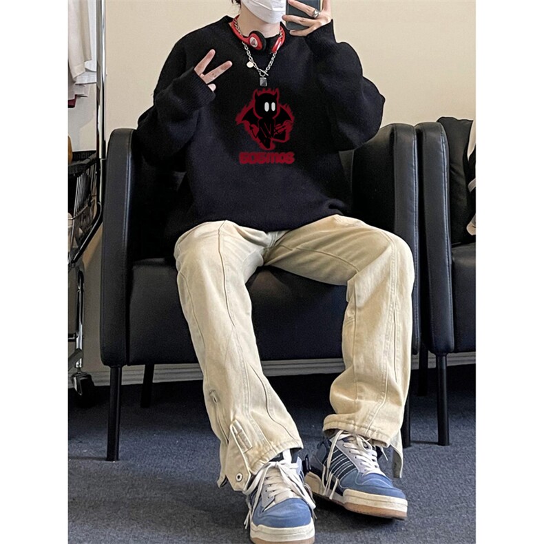 高质量！秋冬季半高领毛衣男加绒加厚线衣男针织衫男MY240-特p38,男装针织衫/毛衣,电商B367