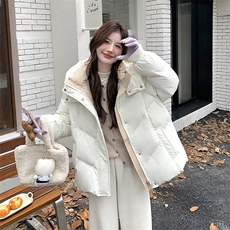 新款连帽50绒连帽羽绒服2C309-7723P265K368，女装羽绒服，2C309