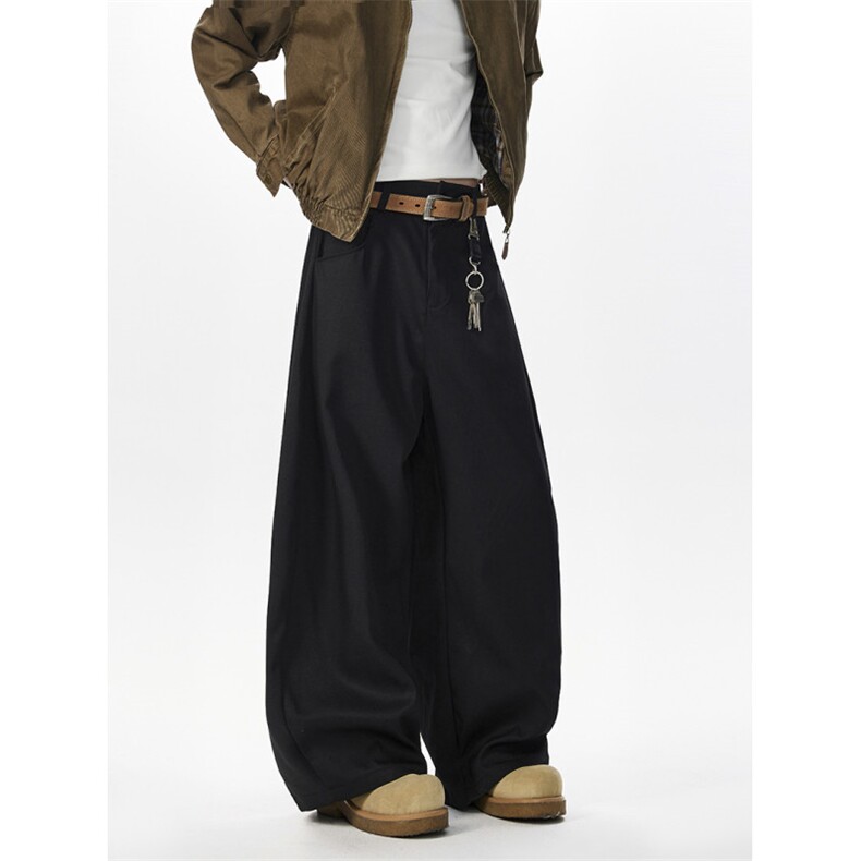 黑色简约弯刀西裤男休闲裤k97p50控88，男装西裤，星座1011-1