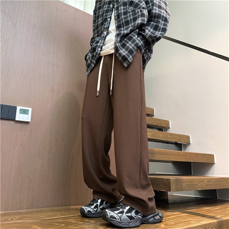 K2486批40控68秋季新款肌理感裤子男百搭休闲裤基础款男裤子长裤,男装休闲裤,电商D229A
