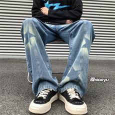 XZ616秋季新款外景星星印花牛仔裤TY944P55控68，男装牛仔裤，星座512A（原616）