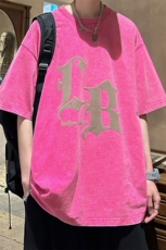 ！2023夏季水洗学生男士短袖T恤纯棉潮牌发泡半袖XT101P35，男装T恤，电商B220