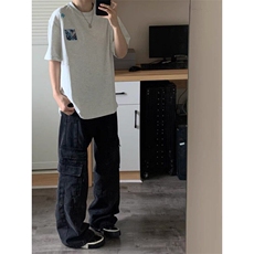 原版刺绣纯棉短袖ZX0308-P30，男装T恤，星座313A(原308A-2)
