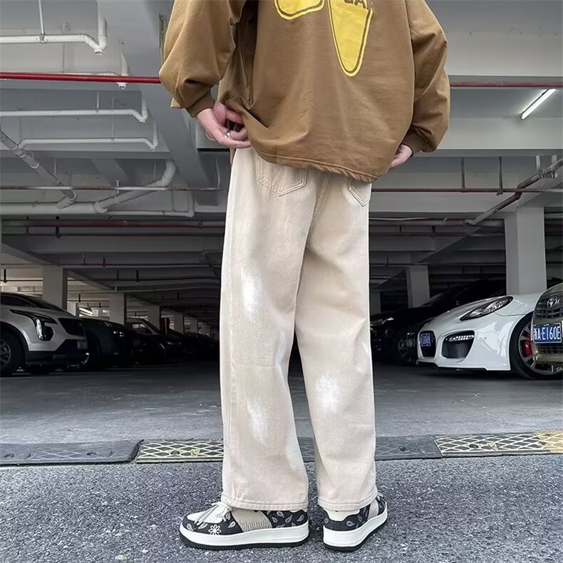 牛仔裤男秋季潮大码休闲裤子高街N5010P46,男装牛仔裤,星座1116-2