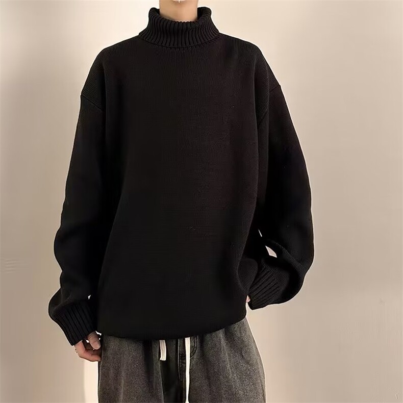 纯色毛衣男款高领ins潮流宽松秋冬季加厚保暖线衣M5560P45,男装针织衫/毛衣,星座1116-2