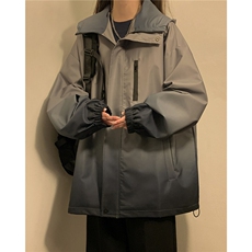1中性山系防水冲锋衣渐变色夹克男：聚酯纤维JK77088P85控128，女装短外套，星座226-2