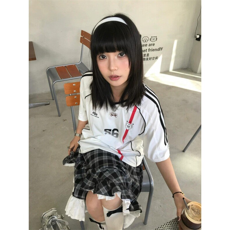 BK918CC-特P39织带V领撞色运动球衣风短袖t恤男女,男装T恤,星座1007（原301D）