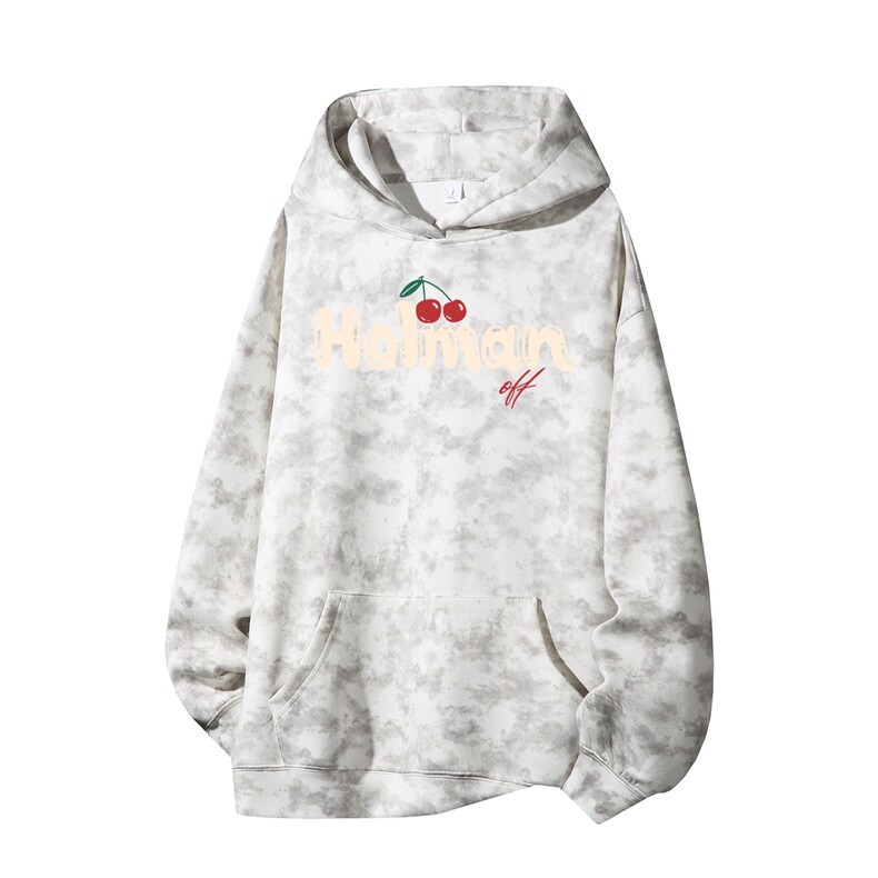 得物供货、重磅420克现货麂皮绒扎染卫衣HD019-1-WL25301ZR-P45，男装卫衣，电商019-1