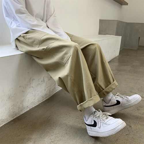 夏季日系复古工装裤男女街头直筒宽松休闲长裤阔腿裤insK6918-P28，男装工装外套，星座1008-2