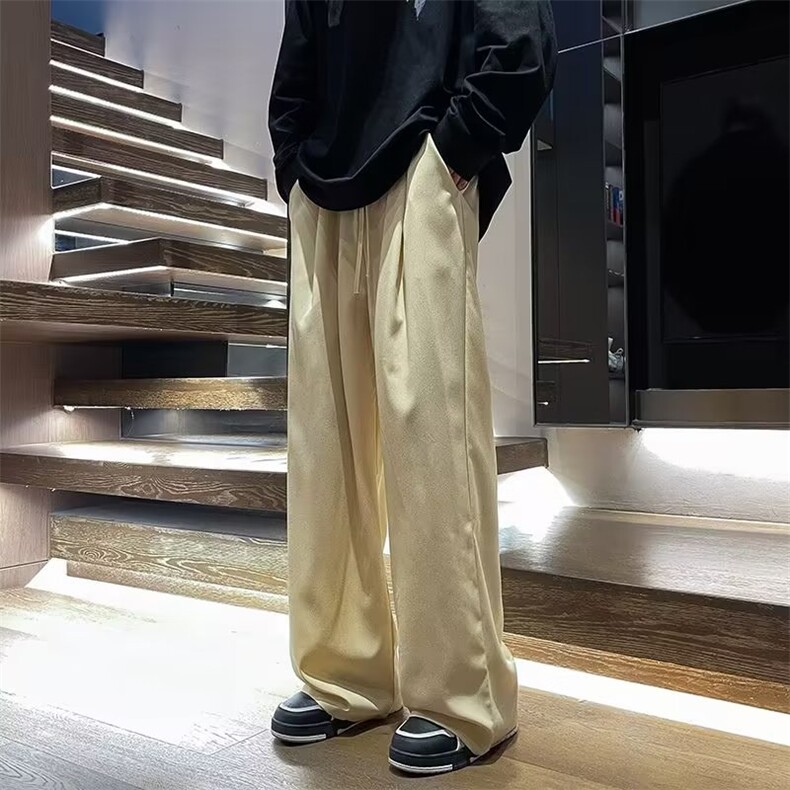 美式复古oversize直筒裤男日系cityboy阔腿拖地裤AK957-P35图片