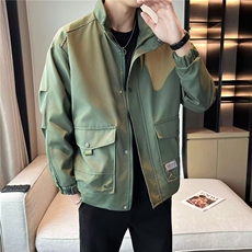 立领夹克外套男士春秋季休闲百搭宽松早春工装男装上衣JD10，男装夹克，星座1116A-2（原606A-1）