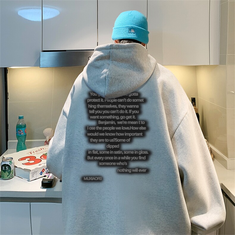 抖音供货、重磅360克现货字母印花连帽卫衣HD019-1-LMWY4475-P35,男装卫衣,电商019-1
