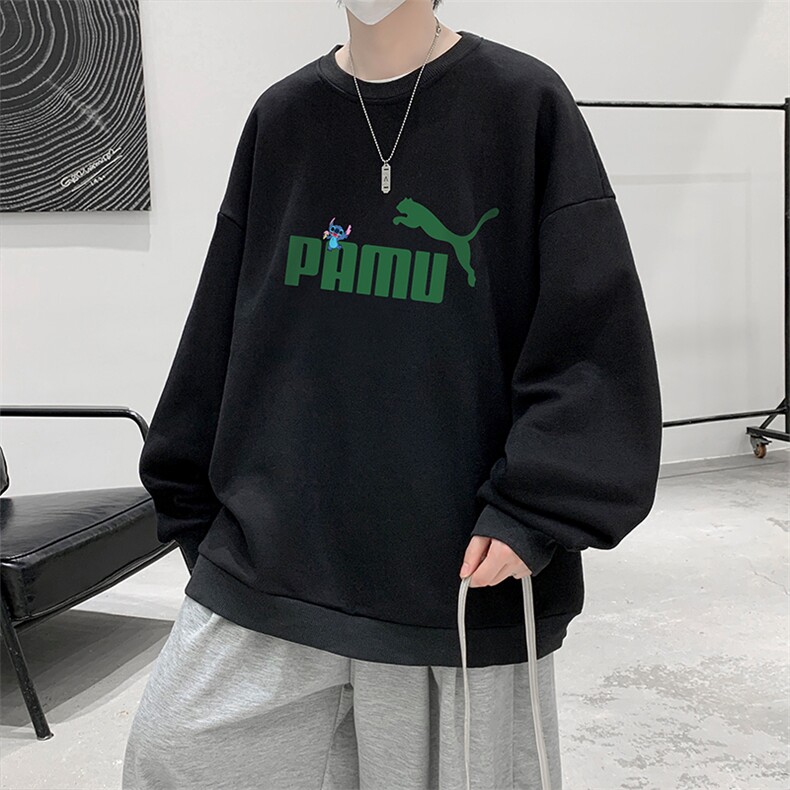 圆领卫衣男大码加厚加绒长袖t恤男S6227-P28加绒款-P33,男装卫衣,电商A040