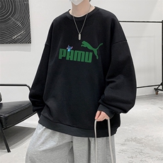 圆领卫衣男大码加厚加绒长袖t恤男S6227-P28加绒款-P33，男装卫衣，电商A040