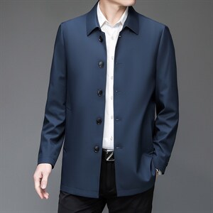 BH8208钱塘2020-2中老年男士翻领商务休闲夹克外套量大价优P125图片