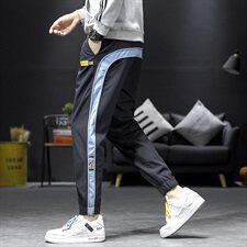 主推差价大20秋季新款!男士条纹运动裤休闲裤束脚裤，男装休闲裤，星座617B