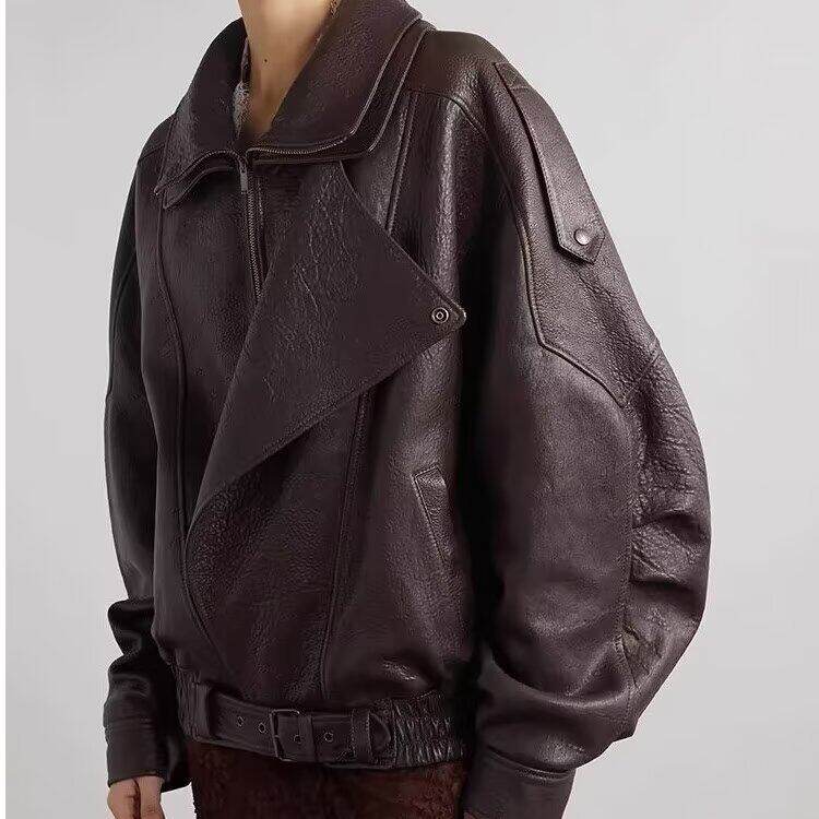 U皮衣机车男帅气拉风痞帅高级感轻熟风夹克短款外套潮，男装夹克，星座716-3