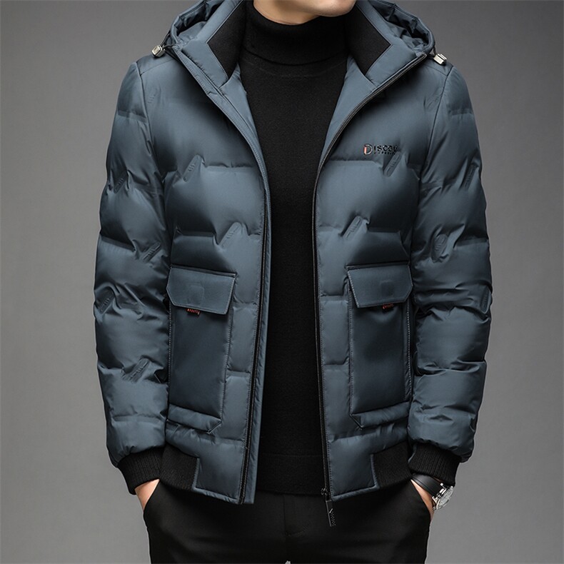 中老年白鸭绒羽绒服中长款保暖爸爸装冬季中年外套QLMF1785-P305,男装羽绒服,电商B212（原钱塘6029）