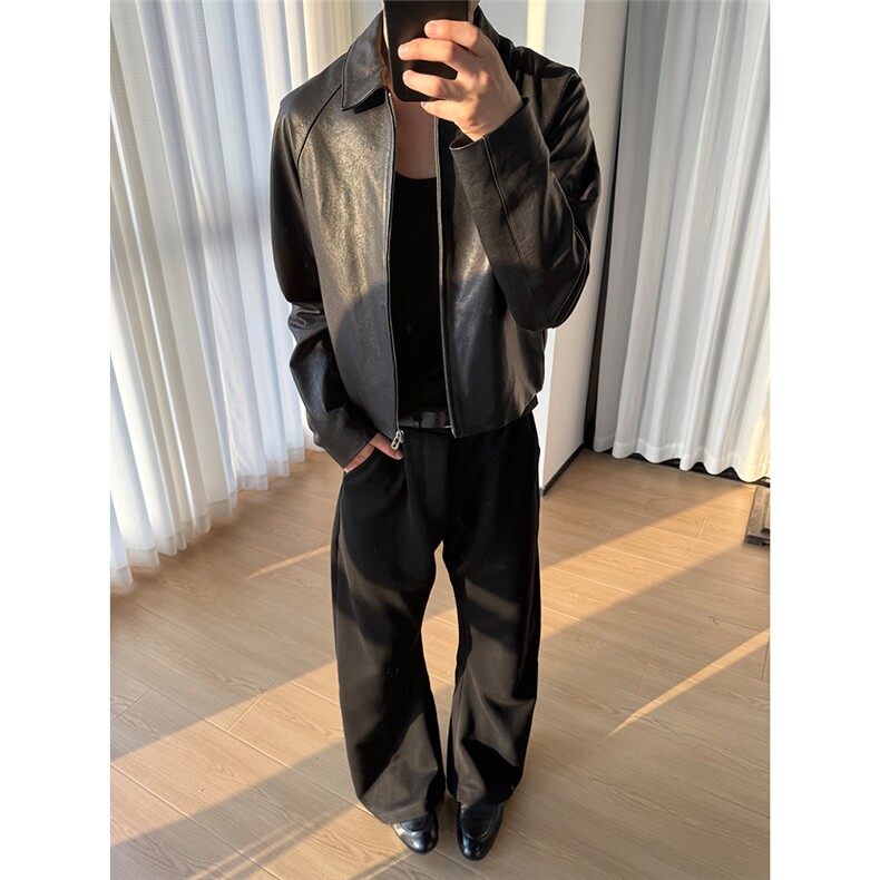 老钱风cleanfit微喇叭裤显高显瘦休闲卫裤CK821/特P45,男装休闲裤,电商B350