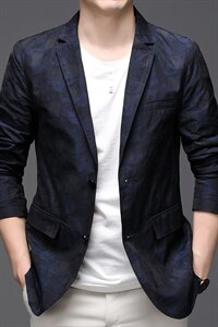 西服男单件上衣商务休闲潮流宽松百搭小西装纯色外套2023春装新款,男装西服,电商B212（原钱塘6029）