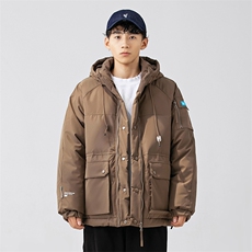 外27-2GANYOU日系工装拉链连帽加厚棉服MY05-P215，男装棉衣，新杭派外27-2