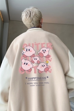 摇粒绒棒球服男大码开衫卫衣男夹克BF86310-P65，男装夹克，电商A040