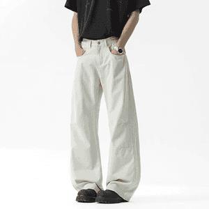 1506A/GF130/P52军绿色褶皱弯刀工装裤男款美式复古裤子,男装工装外套,星座1506A