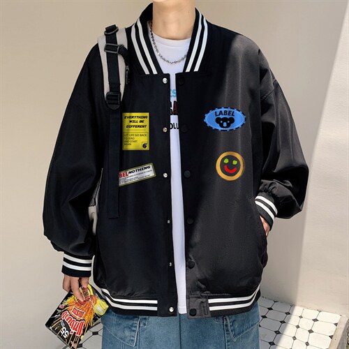 ！2023春季新款男士棒球服夹克潮流百搭潮流外套JK508P60,男装夹克,电商B220