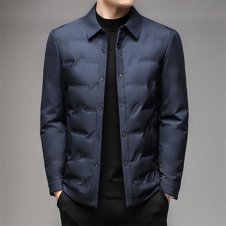 ANY22029钱塘2020-3秋冬新款男士商务休闲翻领羽绒服外套P193,男装羽绒服,钱塘207-3