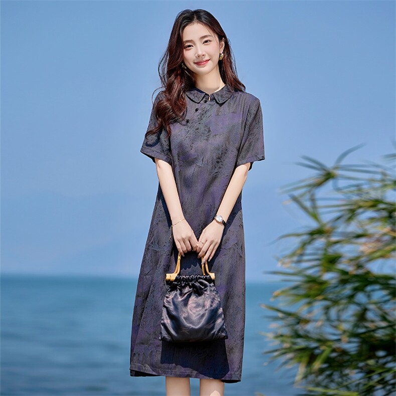 现货民族风连衣裙,女装连衣裙,韩派
