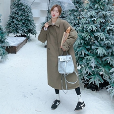 现货90绒围巾披肩两件套羽绒服女中长款2C206-L68-P325-K468，女装羽绒服，2C206