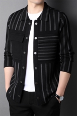 SV7805男士2023年秋季新款长袖休闲针织开衫外套P120，男装针织衫/毛衣，电商B360